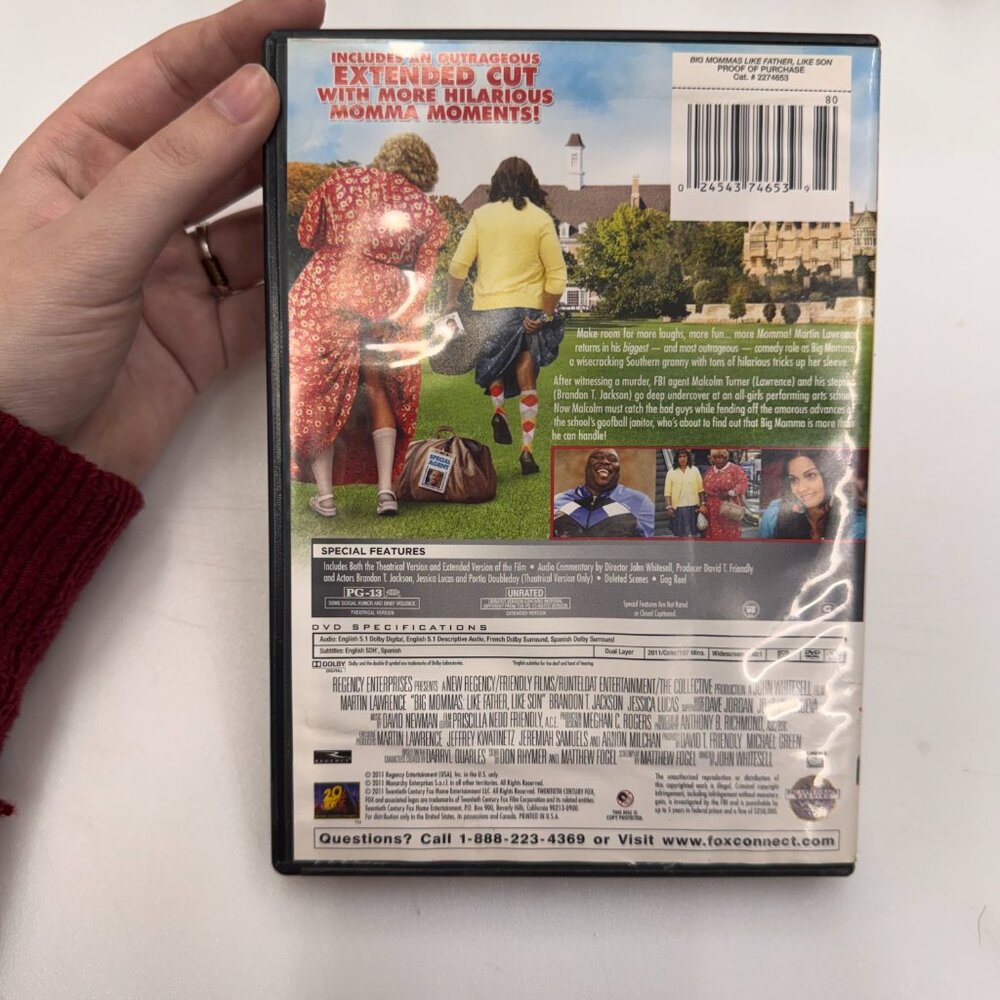 Big Mommas: Like Father, Like Son [DVD] Disc Tested, Working - Picture 2 of 3